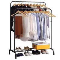 Perchero De Ropa Organizador Zapatos Colgador Doble