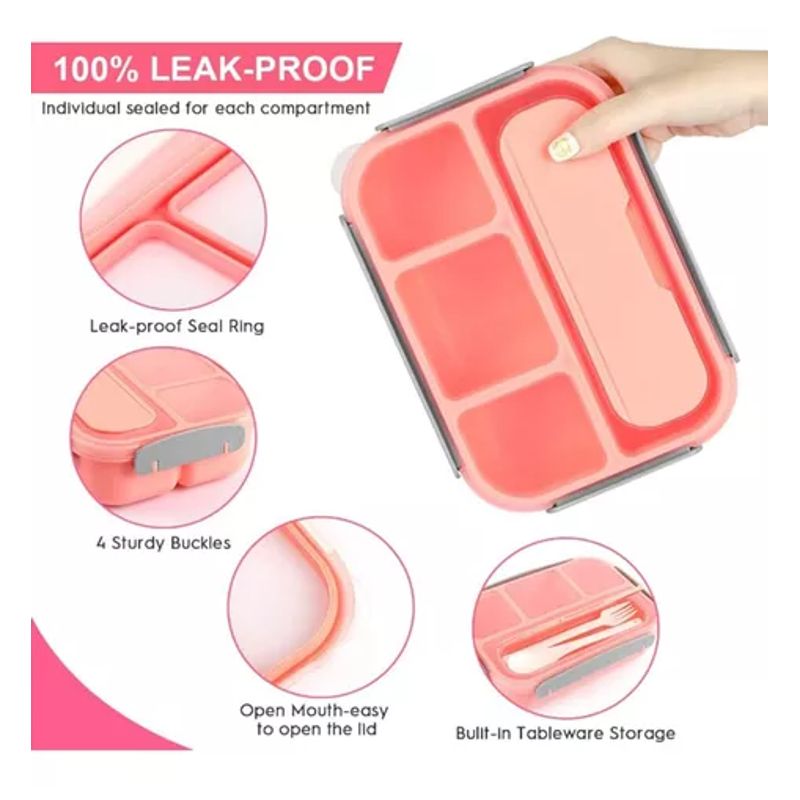 GENERICO - Bolso Lonchera Térmica Y Fiambrera Set Para Niños Adultos