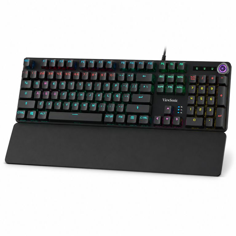 Teclado Mecanico RGB con apoya Munecas Gamer KU535