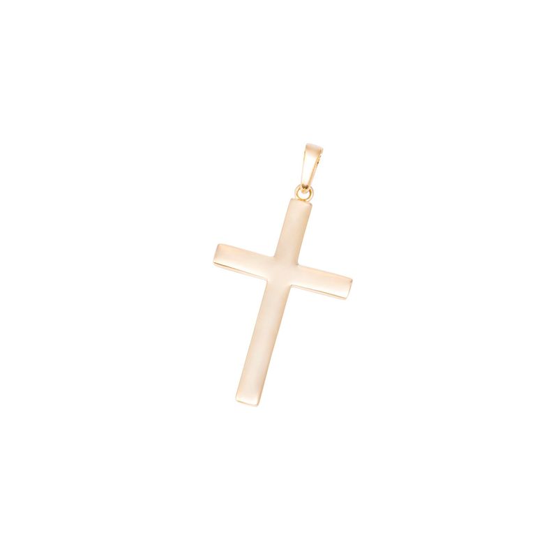 JB JOYAS BARON - Colgante de Oro de 18kt Cruz clasica gruesa