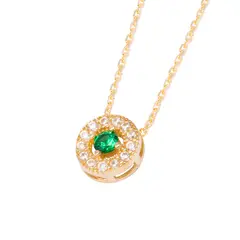 JB JOYAS BARON - Collar de Oro de 18kt Circonita Esmeralda