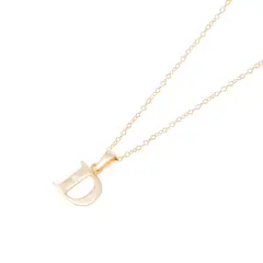 JB JOYAS BARON - Collar de Oro de 18kt Circonitas letra D