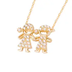 JB JOYAS BARON - Collar de Oro de 18kt Circonita niños
