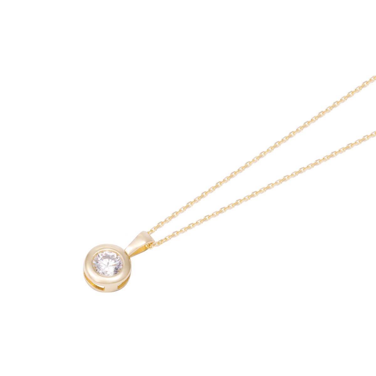 JB JOYAS BARON - Collar de Oro de 18kt Circonita punto de luz