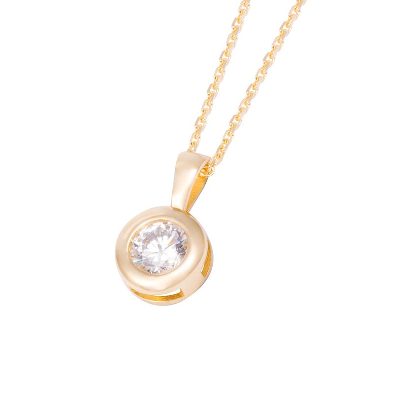 JB JOYAS BARON - Collar de Oro de 18kt Circonita punto de luz