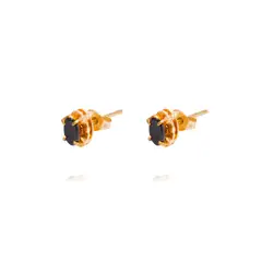 JB JOYAS BARON - Aros Oro Amarillo 18kt Onix 3x5mm