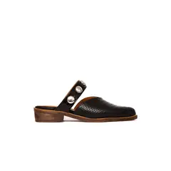 GIANI DAFIRENZE - Babucha Mujer De Cuero Pibi Negro C45
