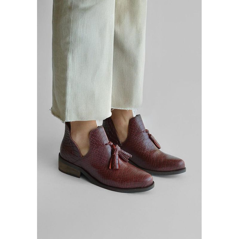 GIANI DAFIRENZE - Botin Mujer De Cuero Adriana Burdeo C10