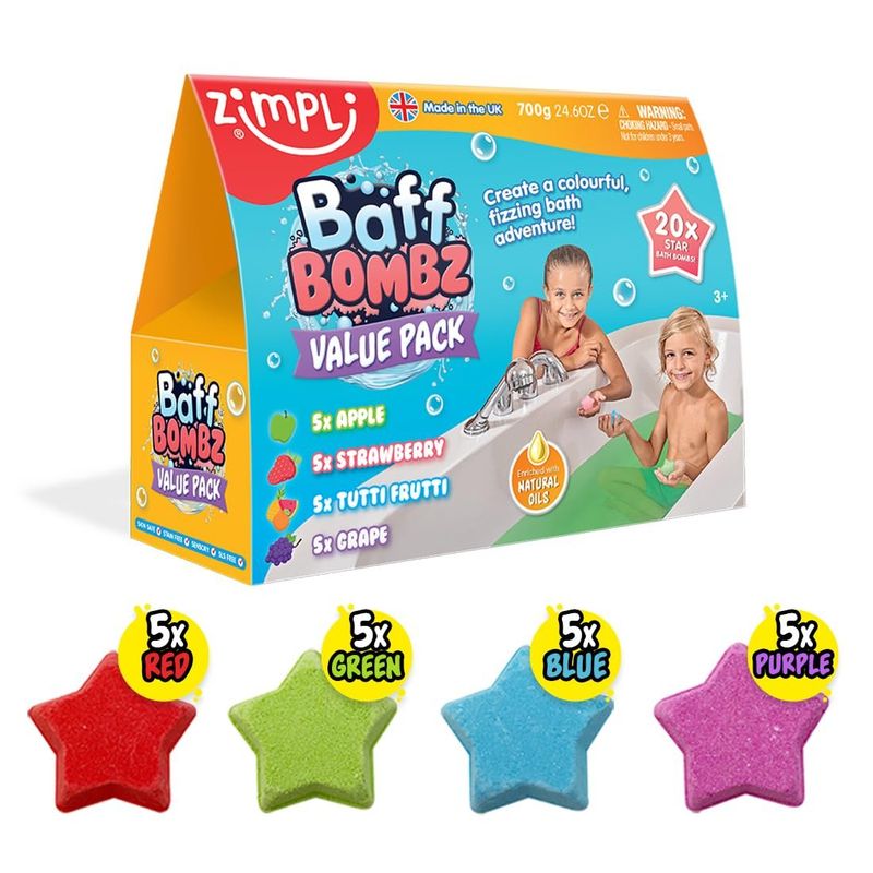 GENERICO - BAFF BOMBZ ESTRELLAS MEGA PACK DE 20