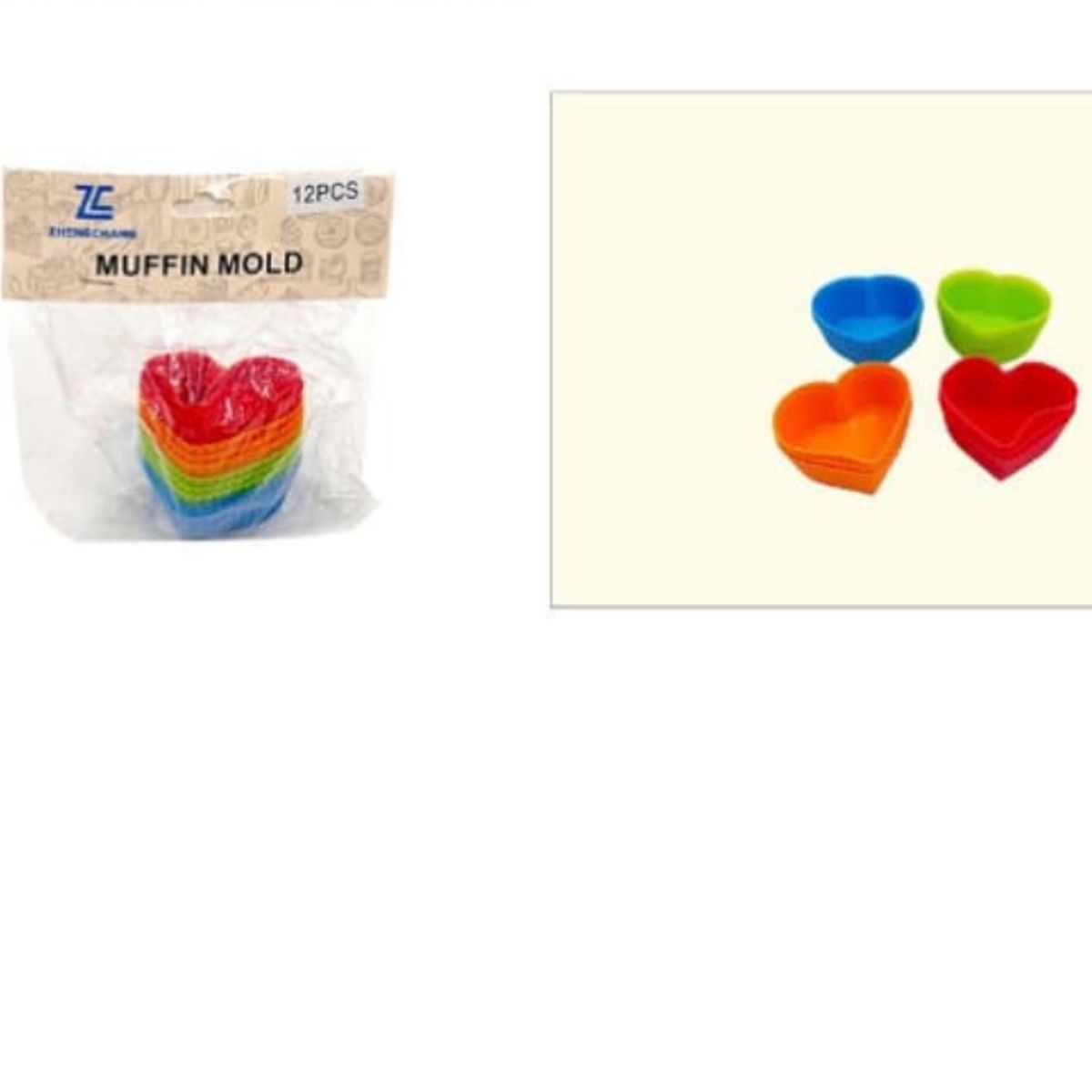 GENERICO - Molde De Silicona Corazon 4,5Cm 12 Unid