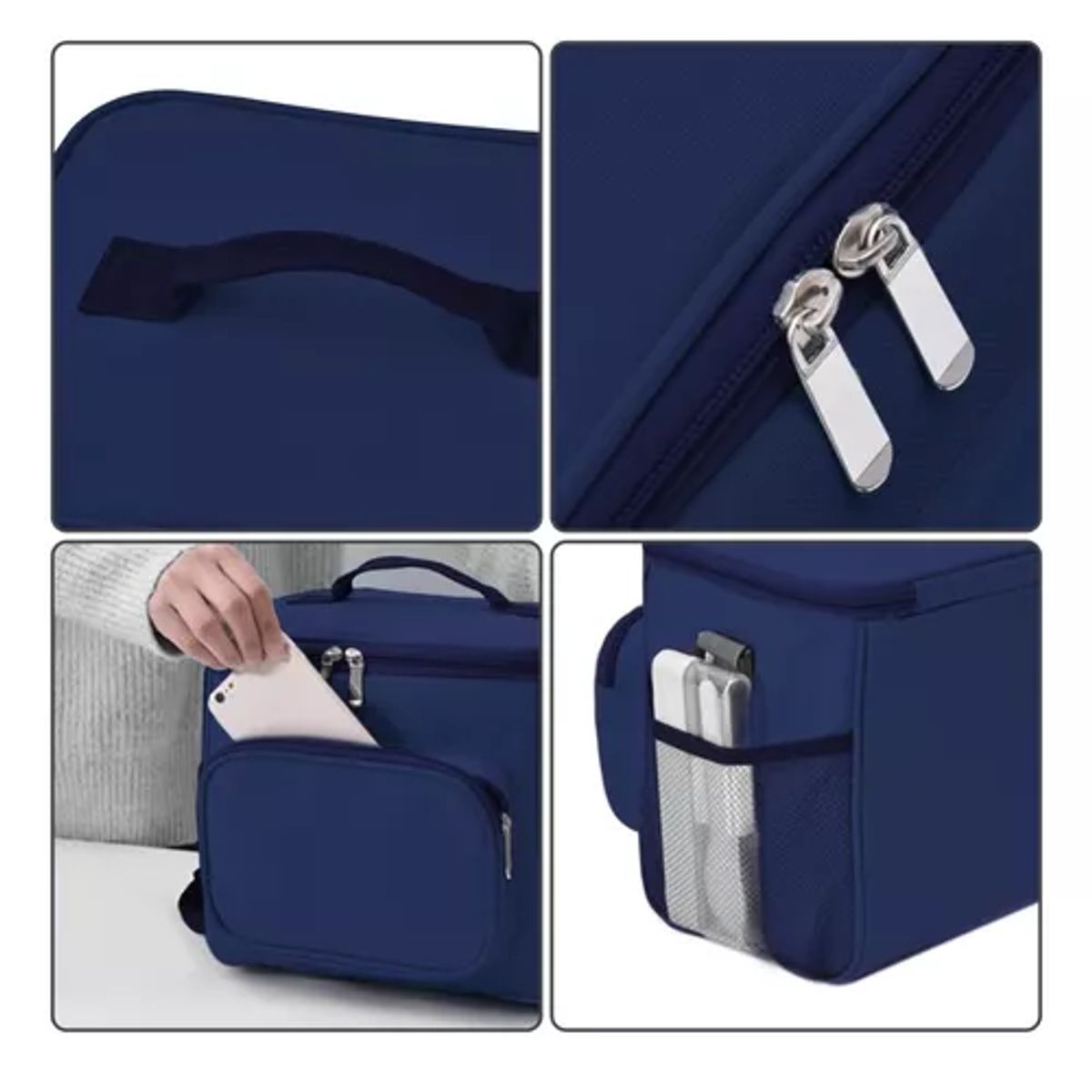 GENERICO - Genérica Lonchera Térmica 23x26cm azul