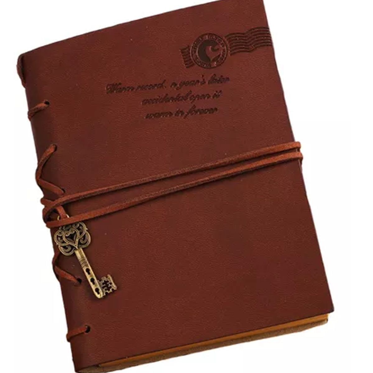 GENERICO - Cuaderno Con Funda Tipo Cuero Mediano Retro