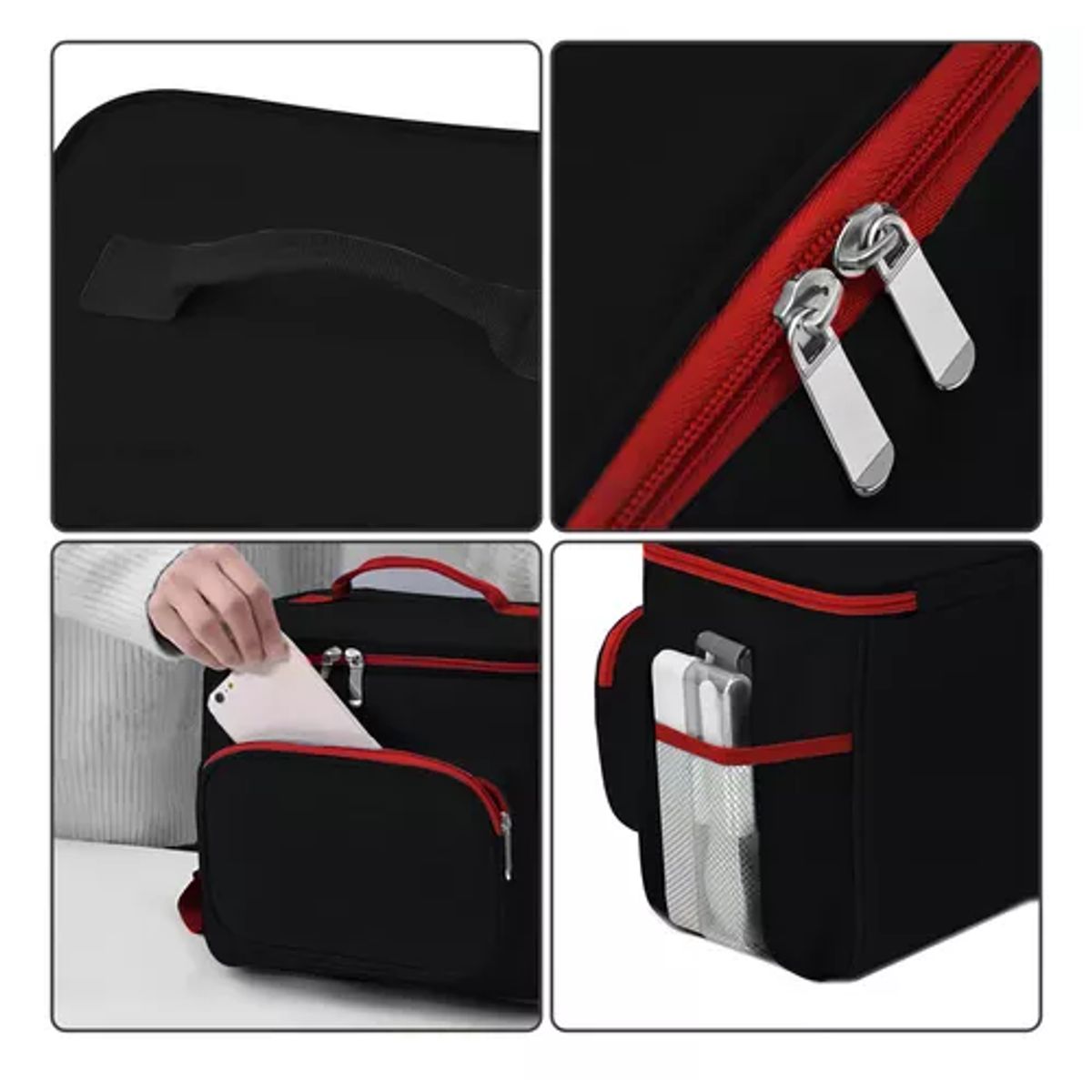 GENERICO - Lonchera térmica 23x26cm negro