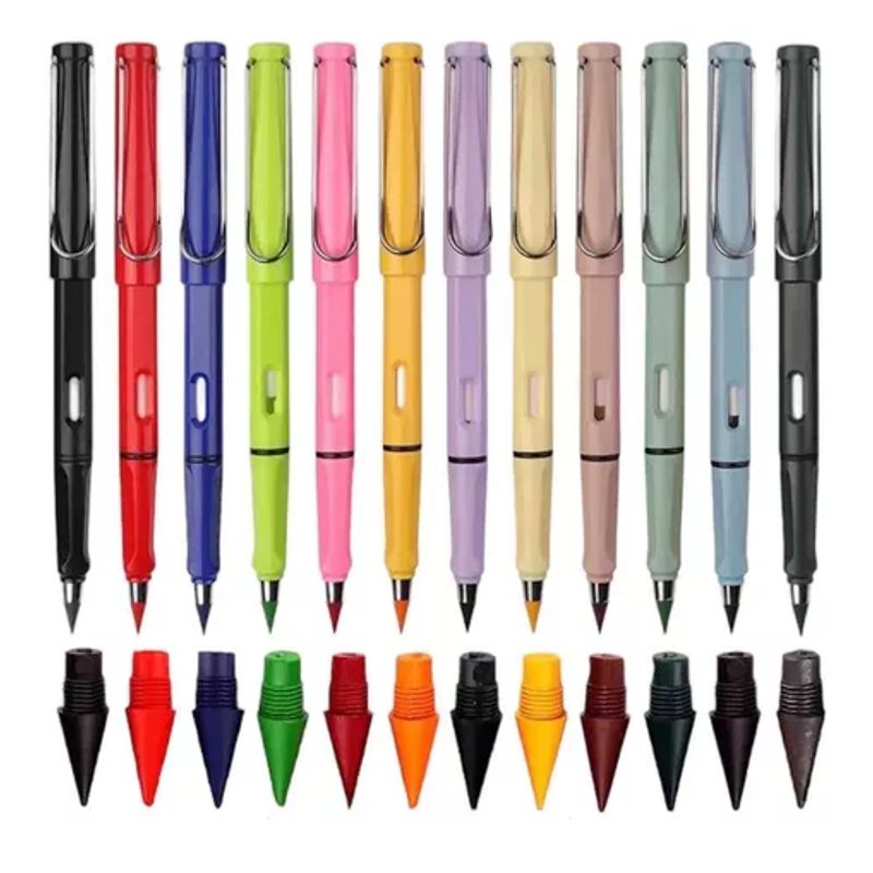 GENERICO - Lápiz Infinito De 12 Colores Para Niños - Escritura