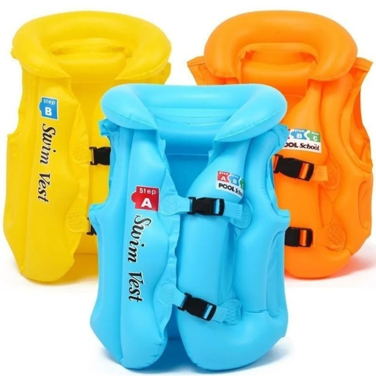 GENERICO - Chaleco Seguridad Inflable Flotador Niños Salvavidas