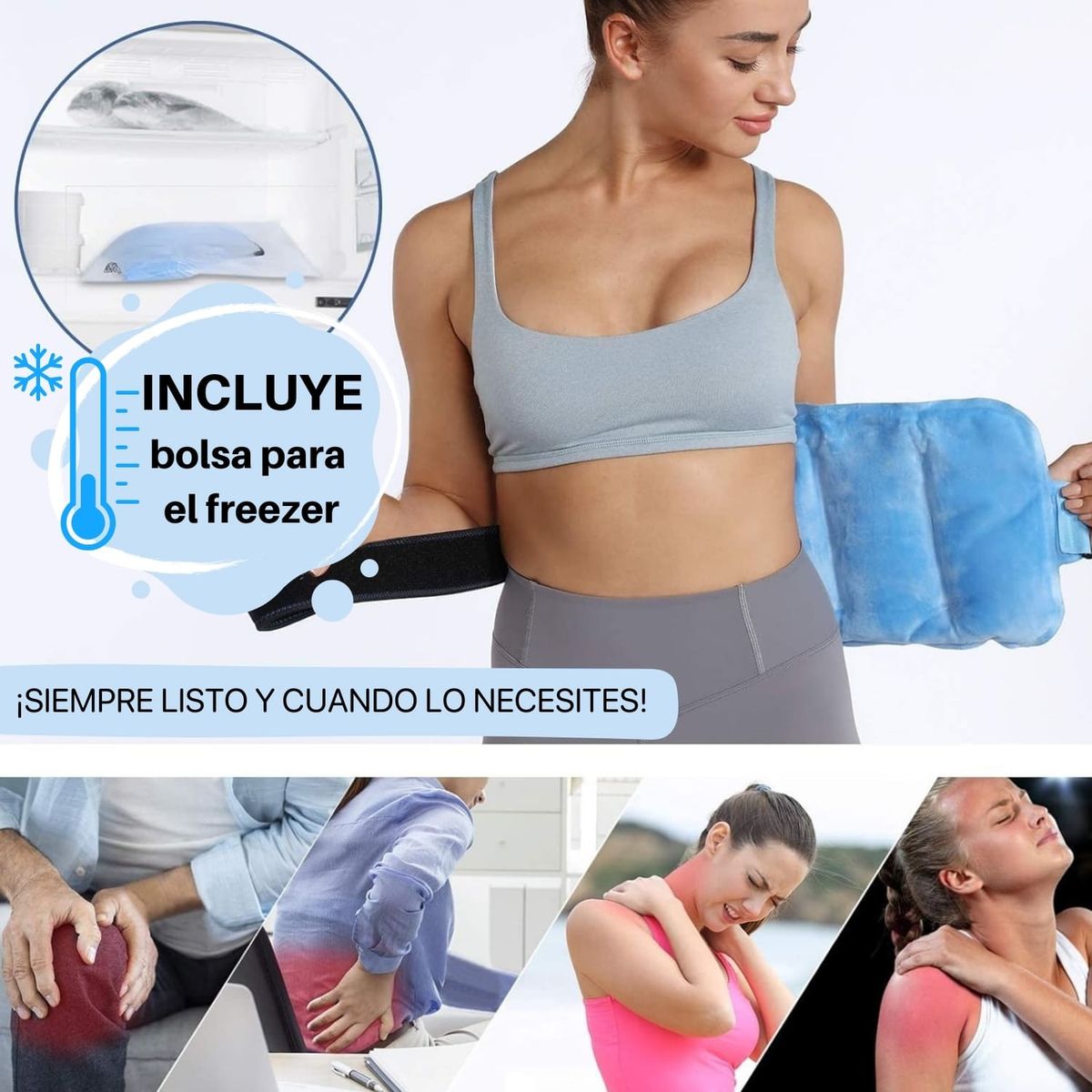 ACQUI - Compresa Gel Frio Calor Alivio Dolores Musculares