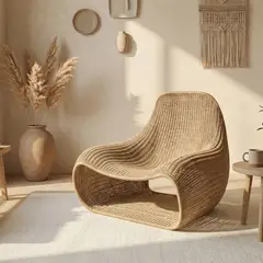 SANTU HOME & DECO - Poltrona Terraza y Balcon Ratan Minimalista
