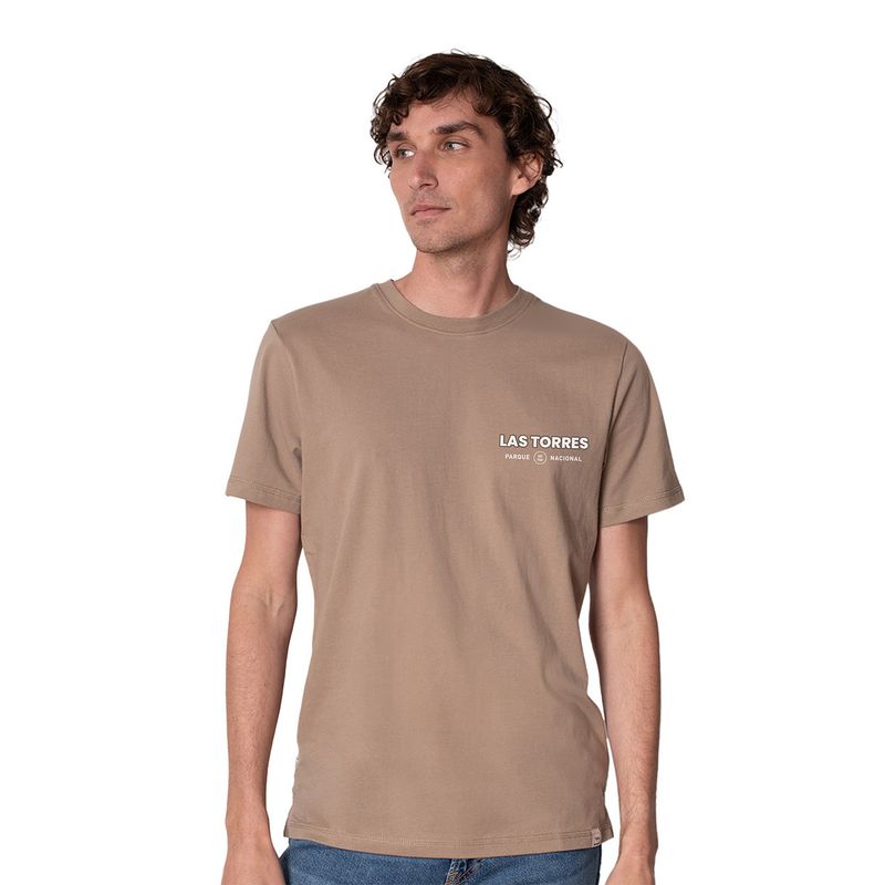 LENGA - Polera Hombre Uv+pro Algodón Orgánico PN Las Torres Puma Lenga®
