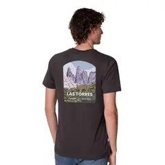 LENGA - Polera Hombre Algodón Orgánico PN Las Torres Puma protección UV