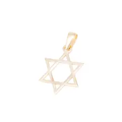 JB JOYAS BARON - Colgante de Oro de 18kt Estrella de David grande
