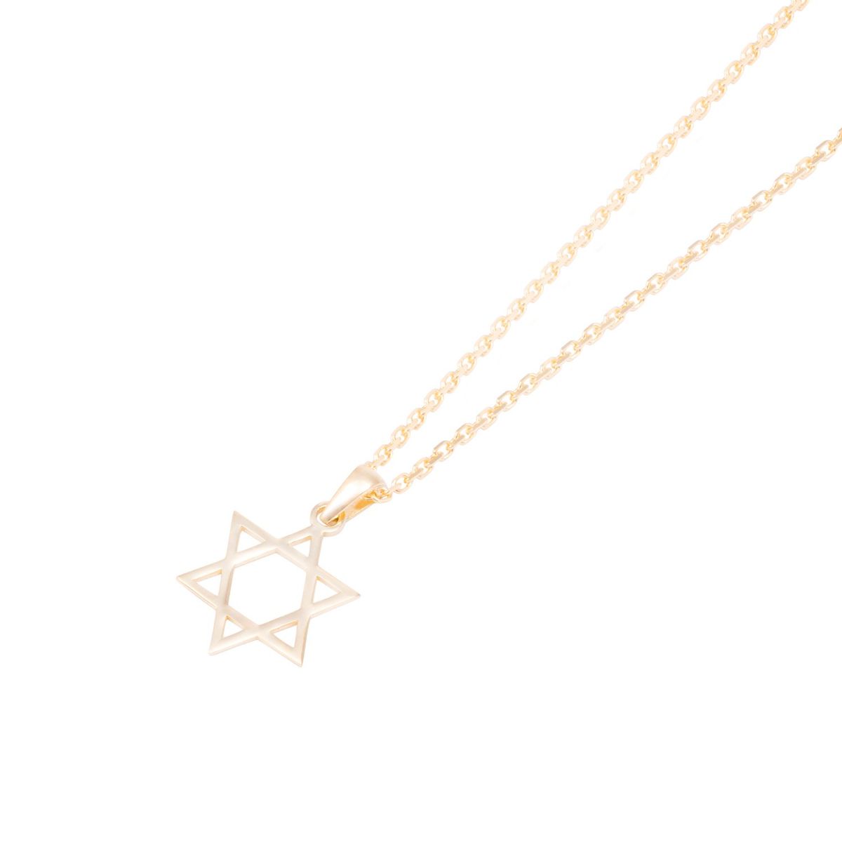 JB JOYAS BARON - Colgante de Oro de 18kt Estrella de David grande