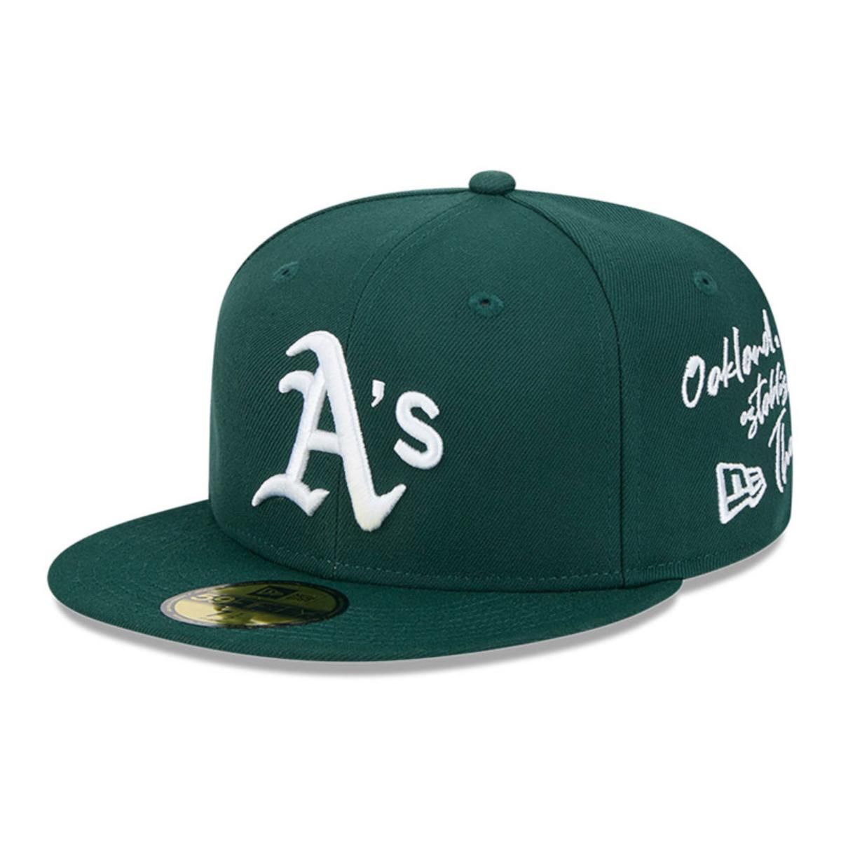 NEW ERA - Gorra 59Fifty Oakland Athletics MLB Team Verbiage Verde
