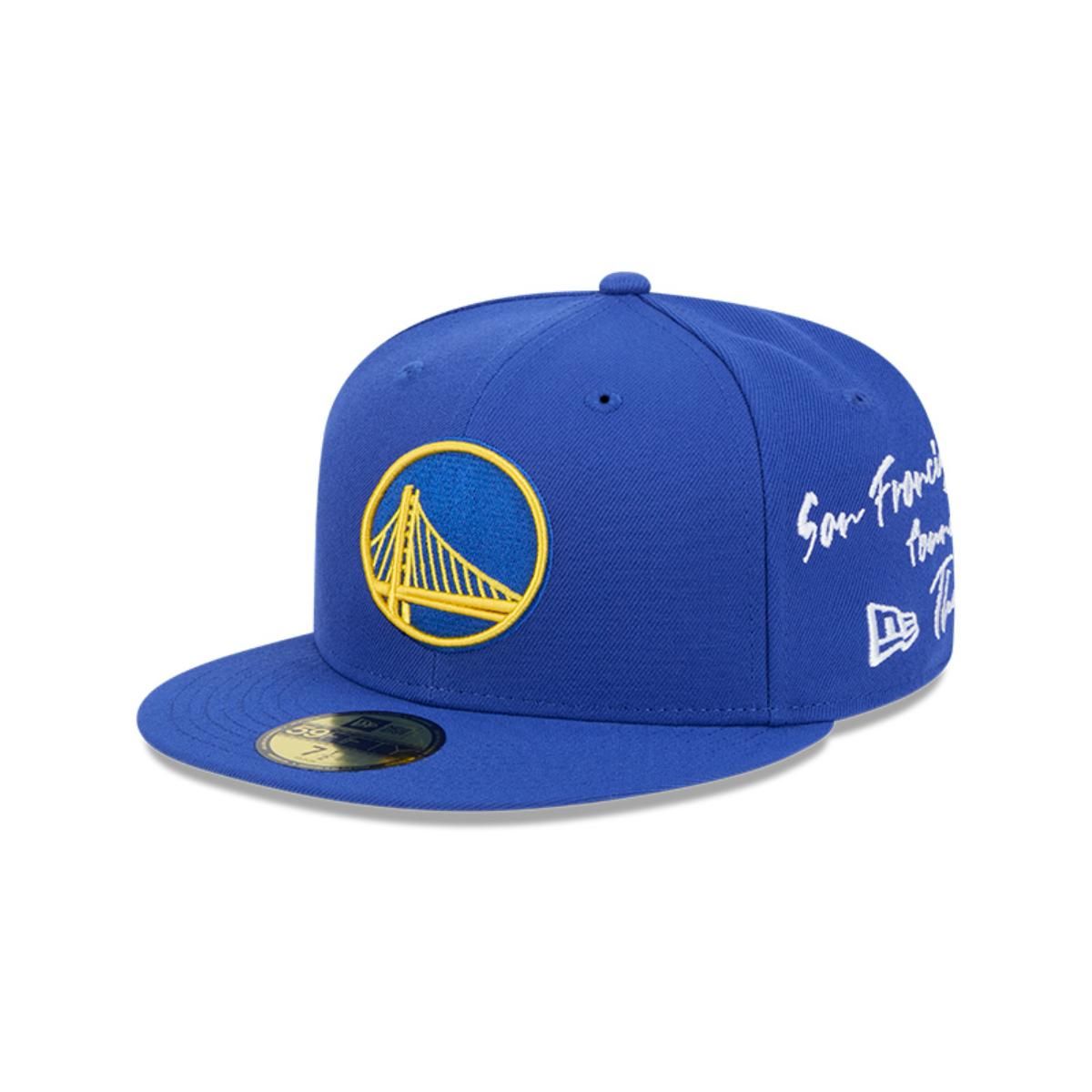 NEW ERA - Gorra 59Fifty Golden State Warriors NBA Team Verbiage Blue