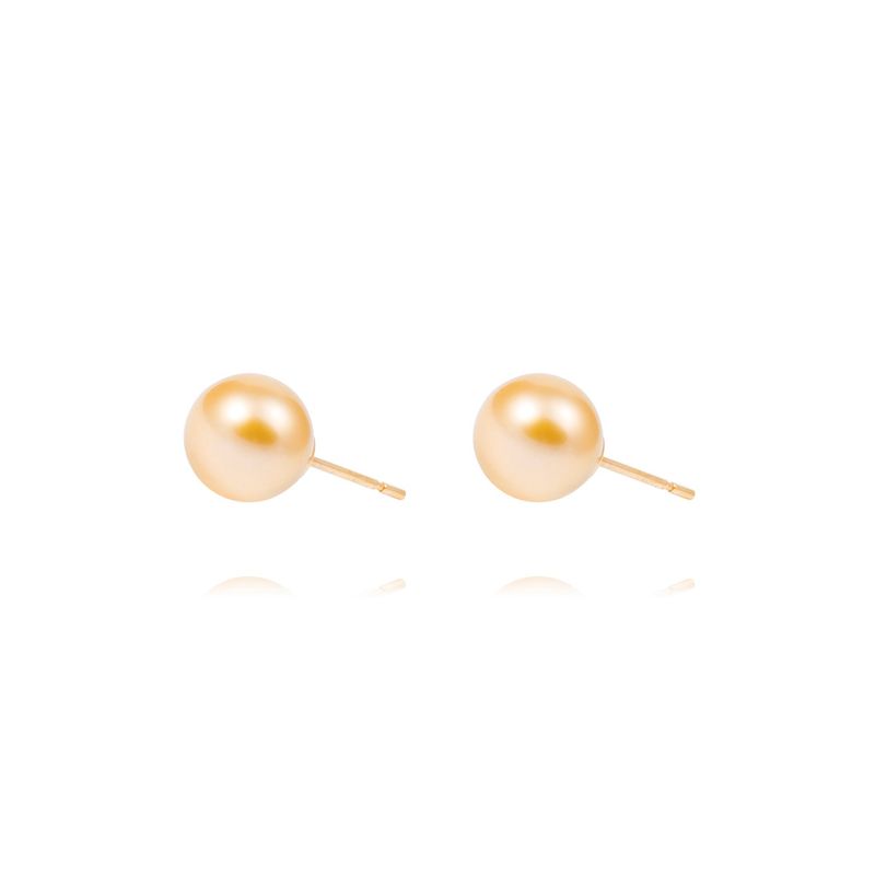 JB JOYAS BARON - Aros Oro Amarillo 18kt Perlas 10 - 10,5 mm