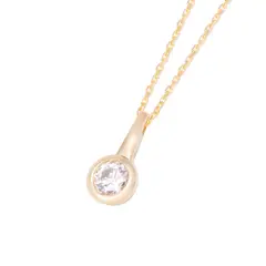 JB JOYAS BARON - Collar de Oro de 18kt Circonita puntito de luz