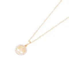 JB JOYAS BARON - Collar de Oro de 18kt Circonita arbolito de vida
