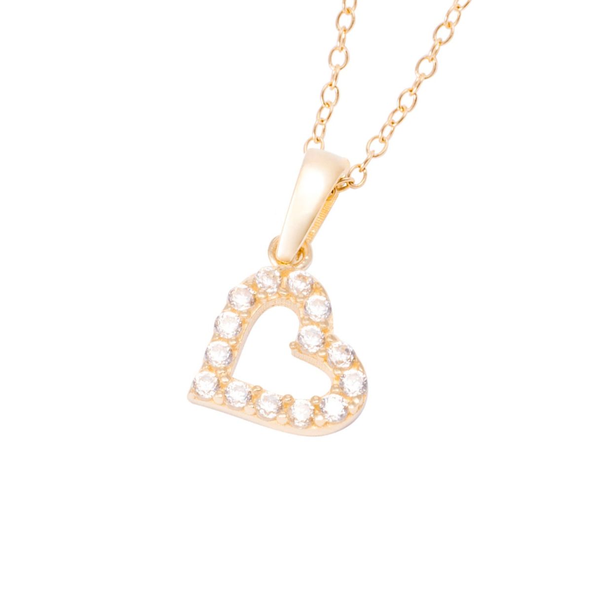 JB JOYAS BARON - Collar de Oro de 18kt Circonita Corazoncito