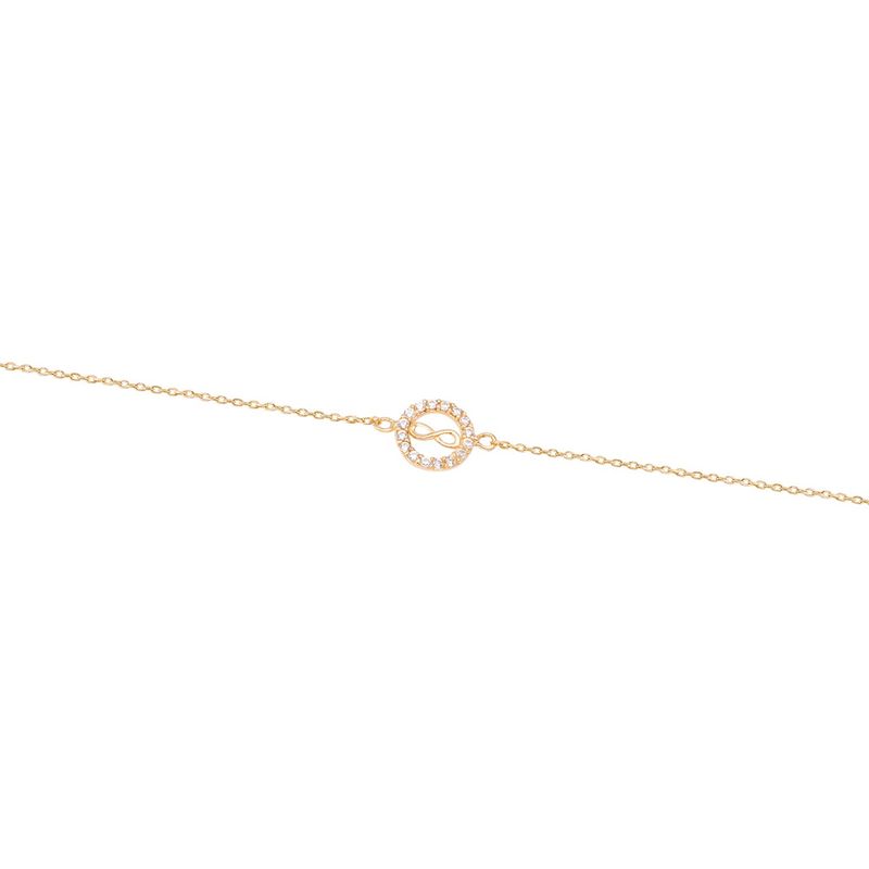 JB JOYAS BARON - Pulsera de Oro 18kt Infinito circonita