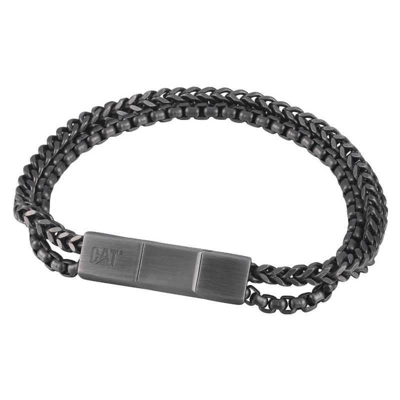 CAT - Cadena de Hombre Cat J015B00255 Negro - Negro