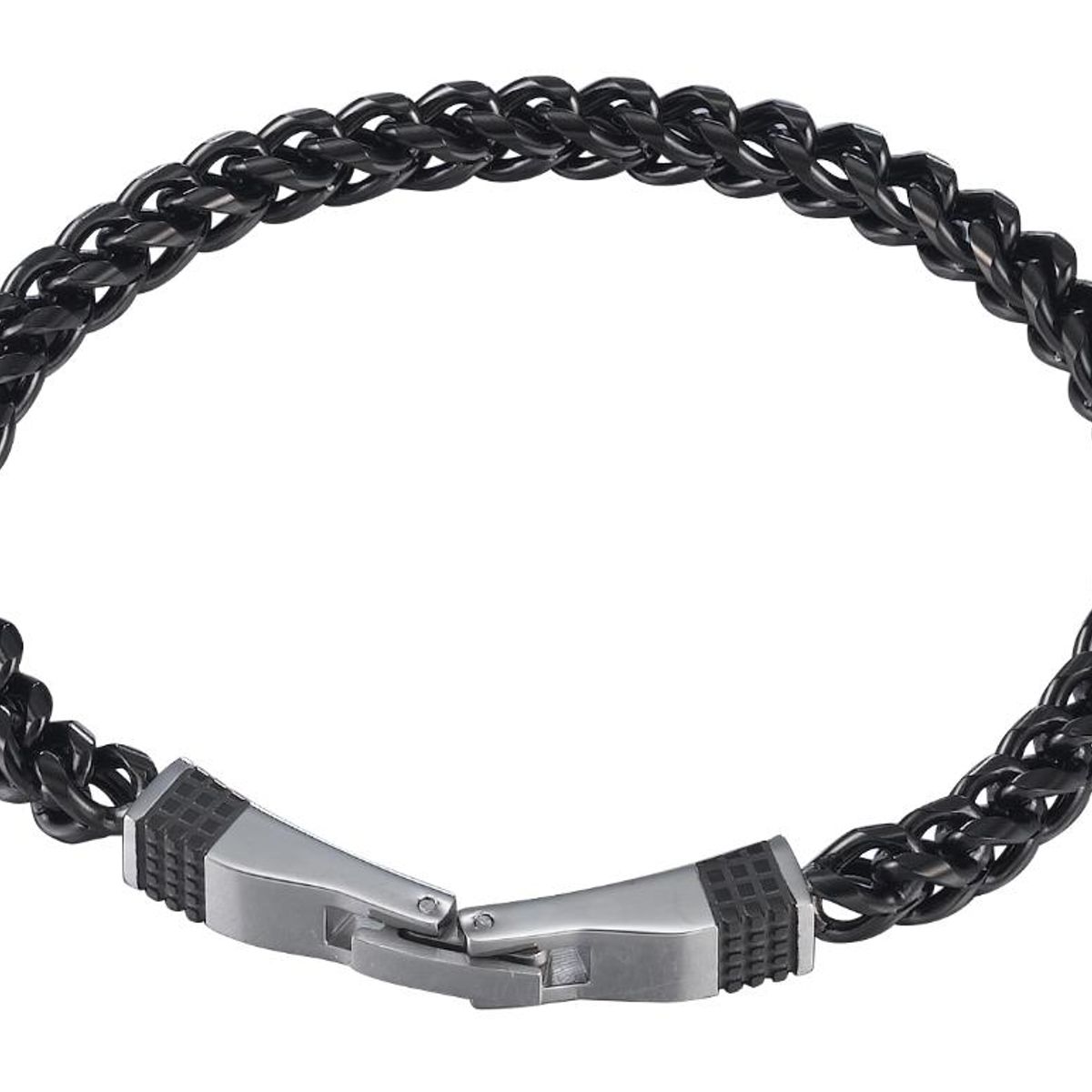 CAT - Pulsera de Hombre Cat J009B00011 Plateado-Negro - Gris