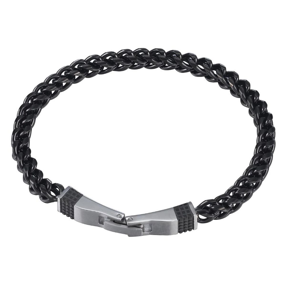 CAT - Pulsera de Hombre Cat J009B00011 Plateado-Negro - Gris