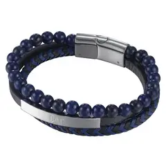 CAT - Cadena de Hombre J014B28162 Plateado-Azul - Gris