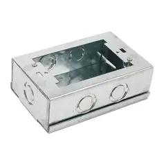GENERICO - Caja Chuqui Metálica Pre-Galvanizada 120x75x40mm