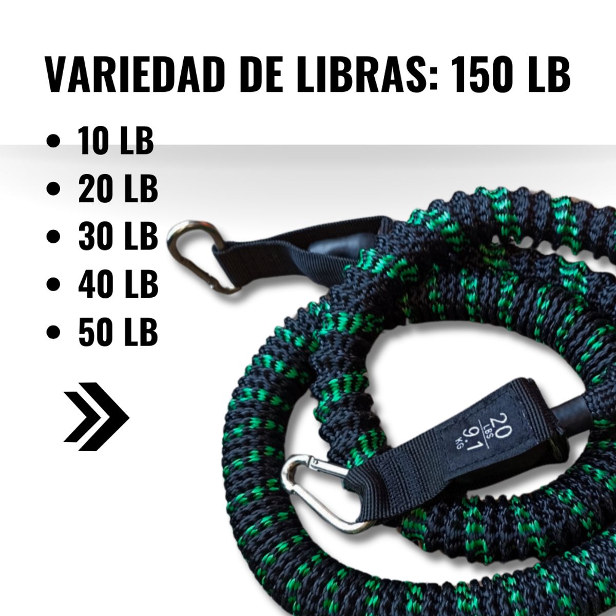 GENERICO - Cuerda De Resistencia 150 Libras