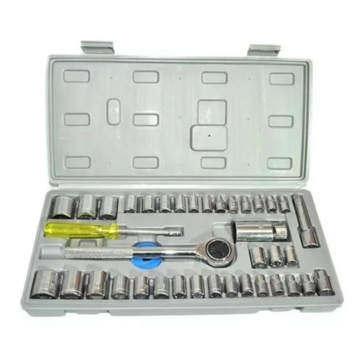 GENERICO - Juego Dado 40 Pcs 1/4-3/8 Chicharra Bici Moto Auto