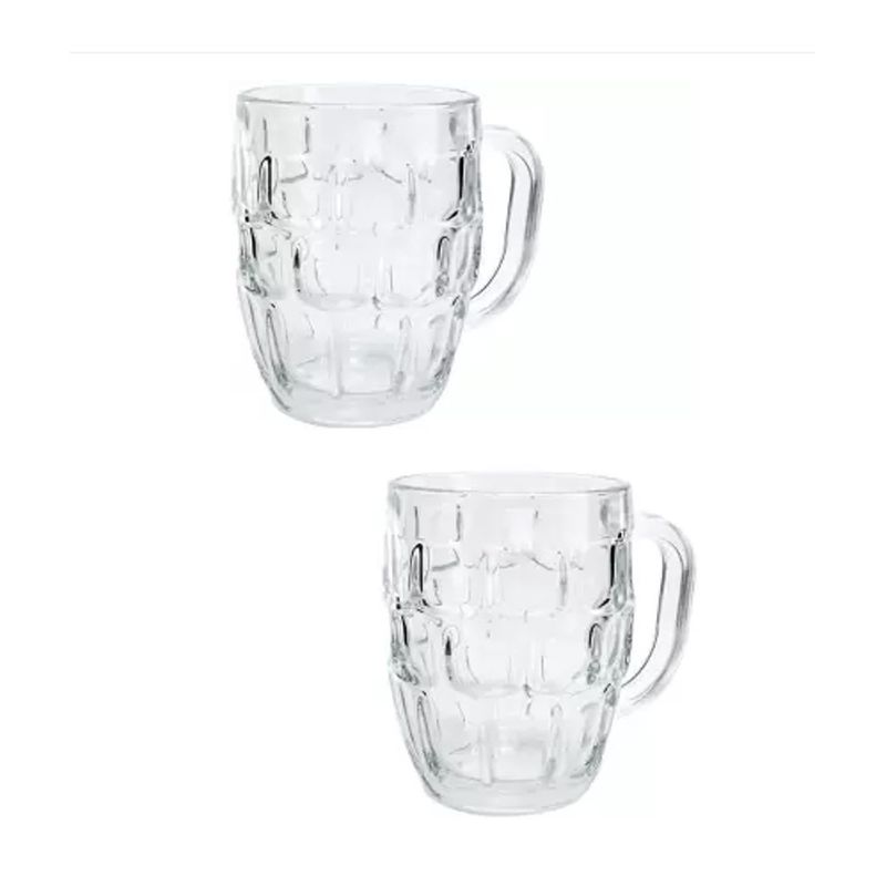GENERICO - Juego de 2 Jarras o Vasos 530ml
