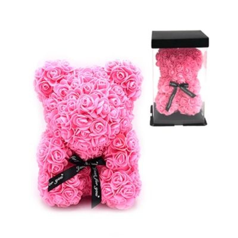 MOVI - OSO PETALOS DE ROSA SAN VALENTIN ROSADO
