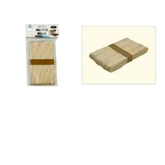 GENERICO - Cucharita Paleta Madera Helados 100 Piezas