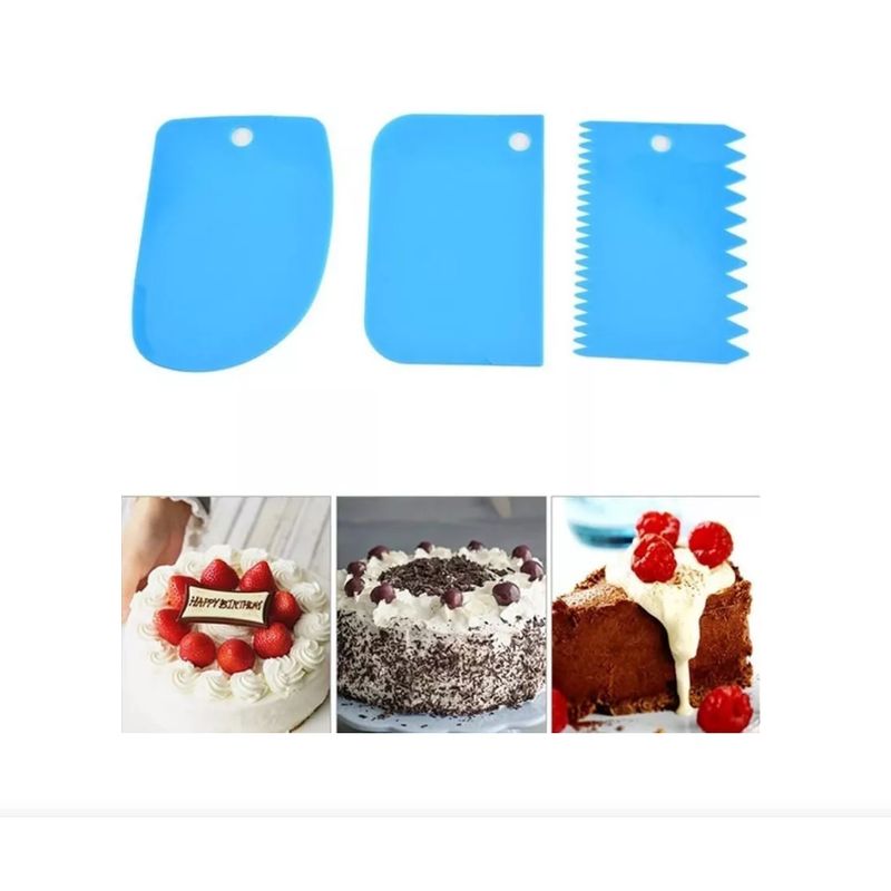 GENERICO - Peine Raspador Para Repostería Set 3