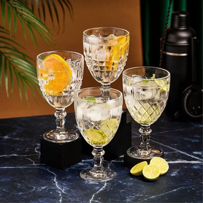 Imagen 2 del producto Set 6 Copas Agua 34,2cl Vintage Vidrio Transparente