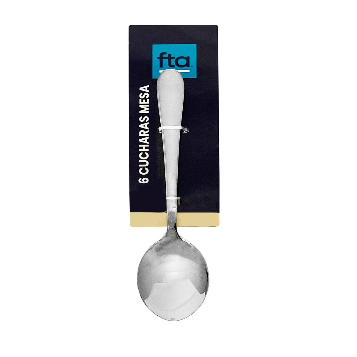 FTA - Set 6 Cucharas Mesa Windsor Acero Inoxidable Gris FTA