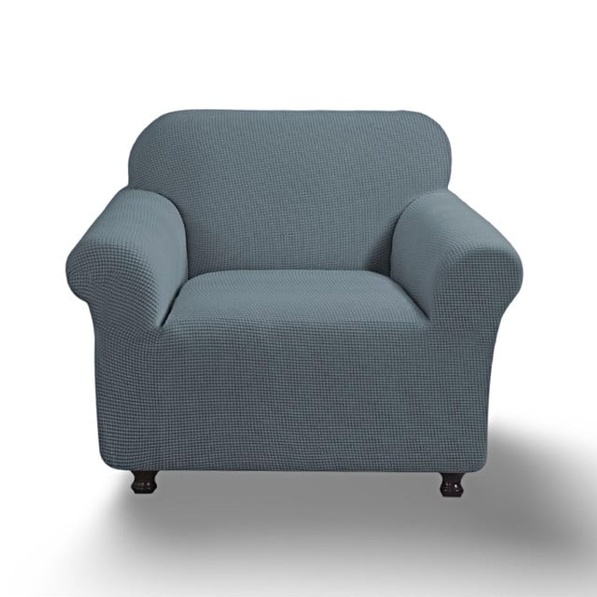 GENERICO - FUNDA PARA SOFA CUADRILLE DE 1 CUERPO GRIS
