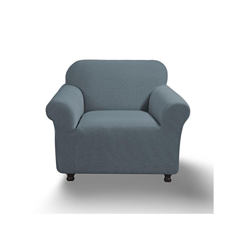 GENERICO - FUNDA PARA SOFA CUADRILLE DE 1 CUERPO GRIS