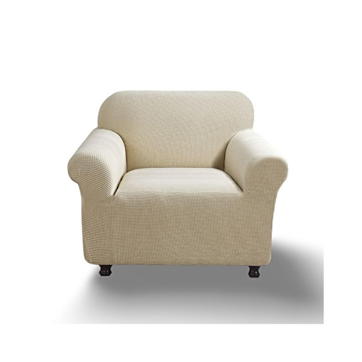 GENERICO - FUNDA PARA SOFA CUADRILLE DE 1 CUERPO BEIGE