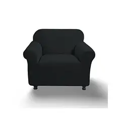 GENERICO - FUNDA PARA SOFA CUADRILLE DE 2 CUERPO NEGRO