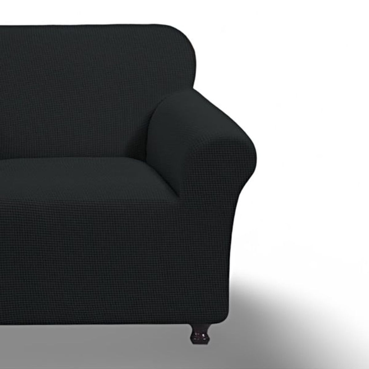 GENERICO - FUNDA PARA SOFA CUADRILLE DE 2 CUERPO NEGRO